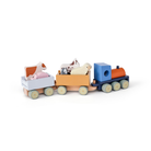 Kid's Concept fa vonat tanyasi állatokkal