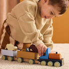 Kid's Concept fa vonat tanyasi állatokkal gyerekeknek