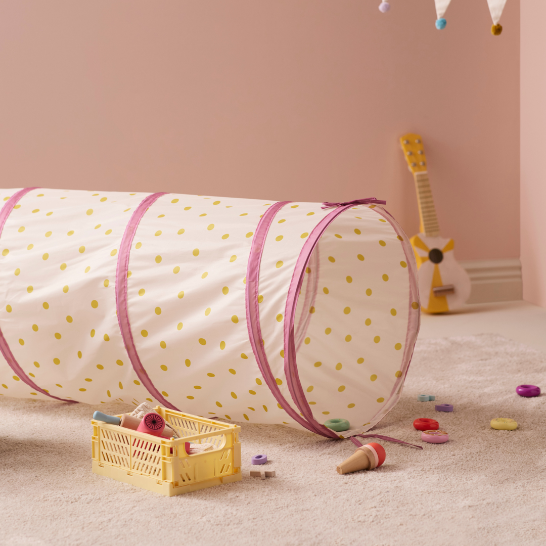 Kid's Concept mászóalagút (pink pöttyös)