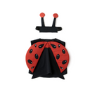 Gyerek katica jelmez piros pöttyös szárnyakkal és antennás fejpánttal