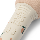 Liewood Beinta mikrofon kezelőgombjai közelről: hangerőszabályzó, módváltó és ki/bekapcsoló gombok