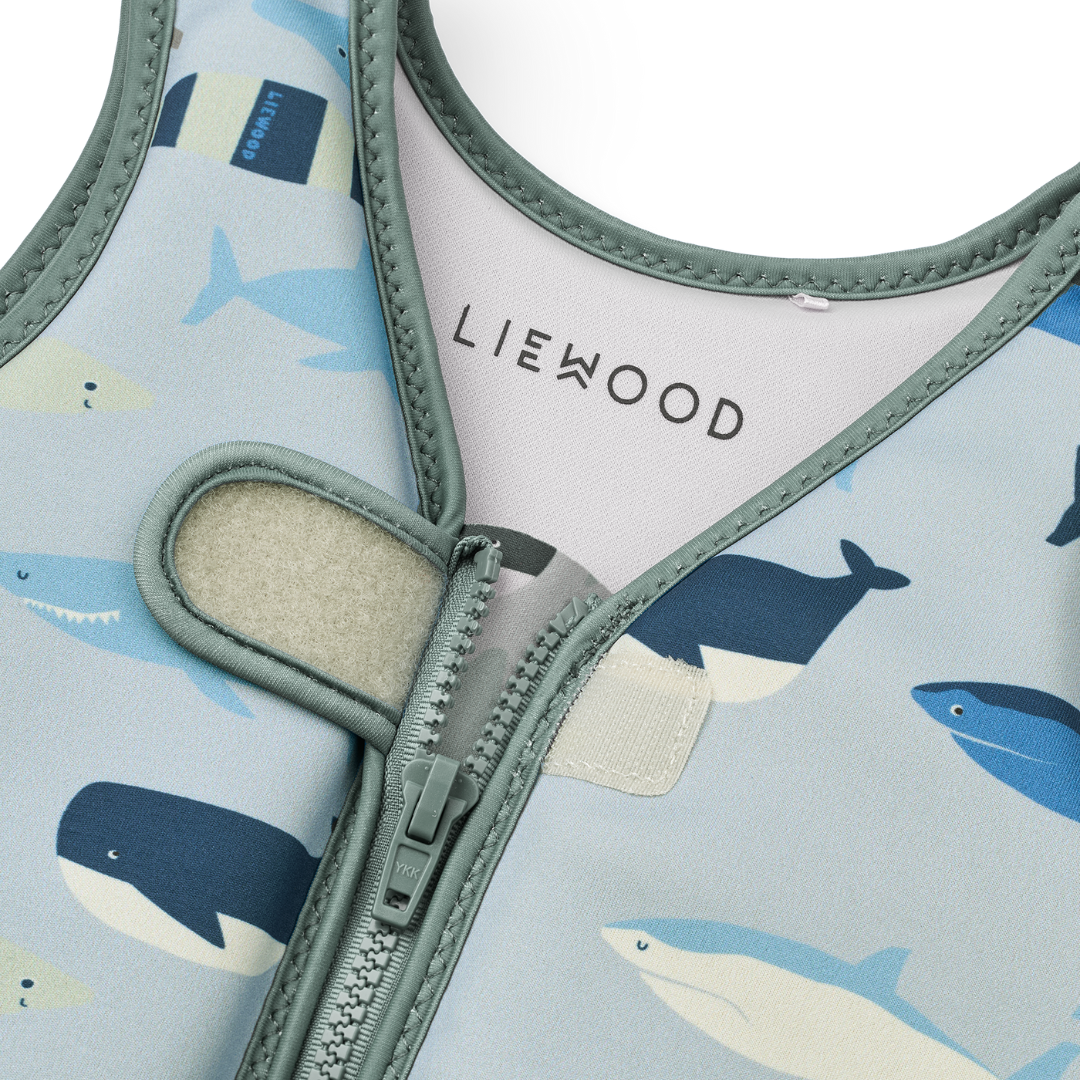 Liewood Dove gyerek úszómellény cápa mintával 3 méretben
