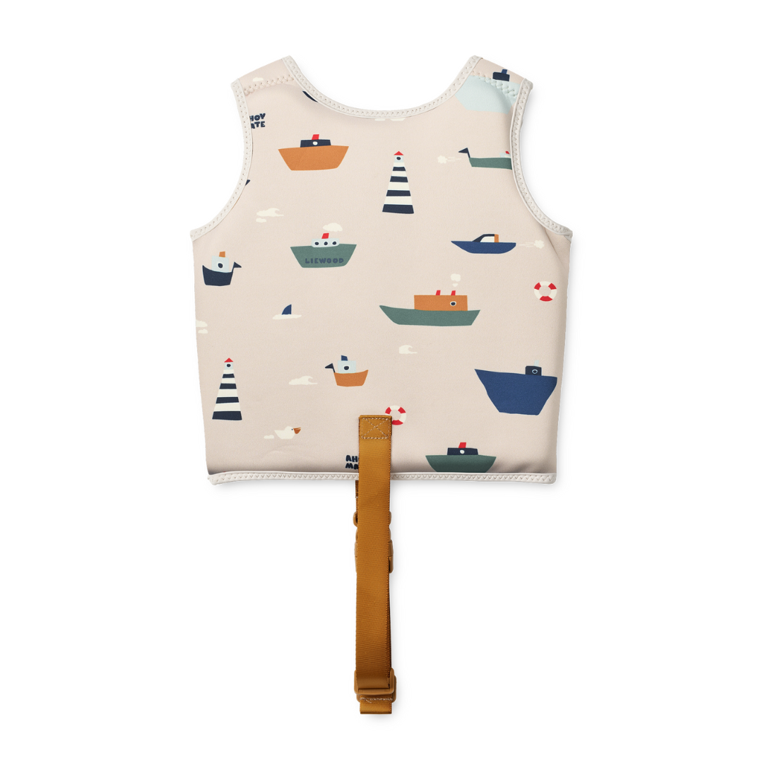 Liewood Dove gyerek úszómellény hajó mintákkal