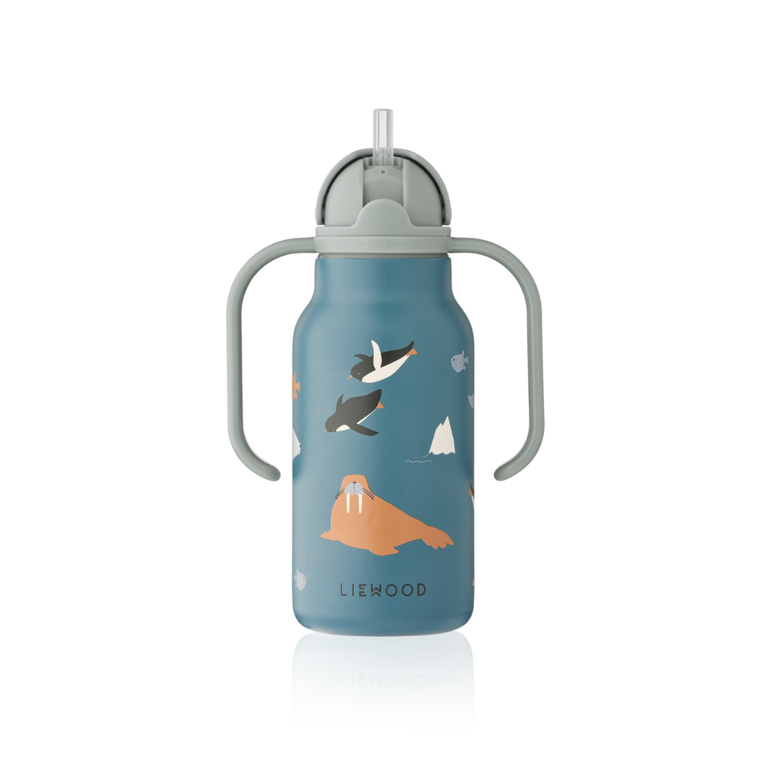 Liewood Kimmie gyerek szívószálas kulacs (250 ml) - északi sark