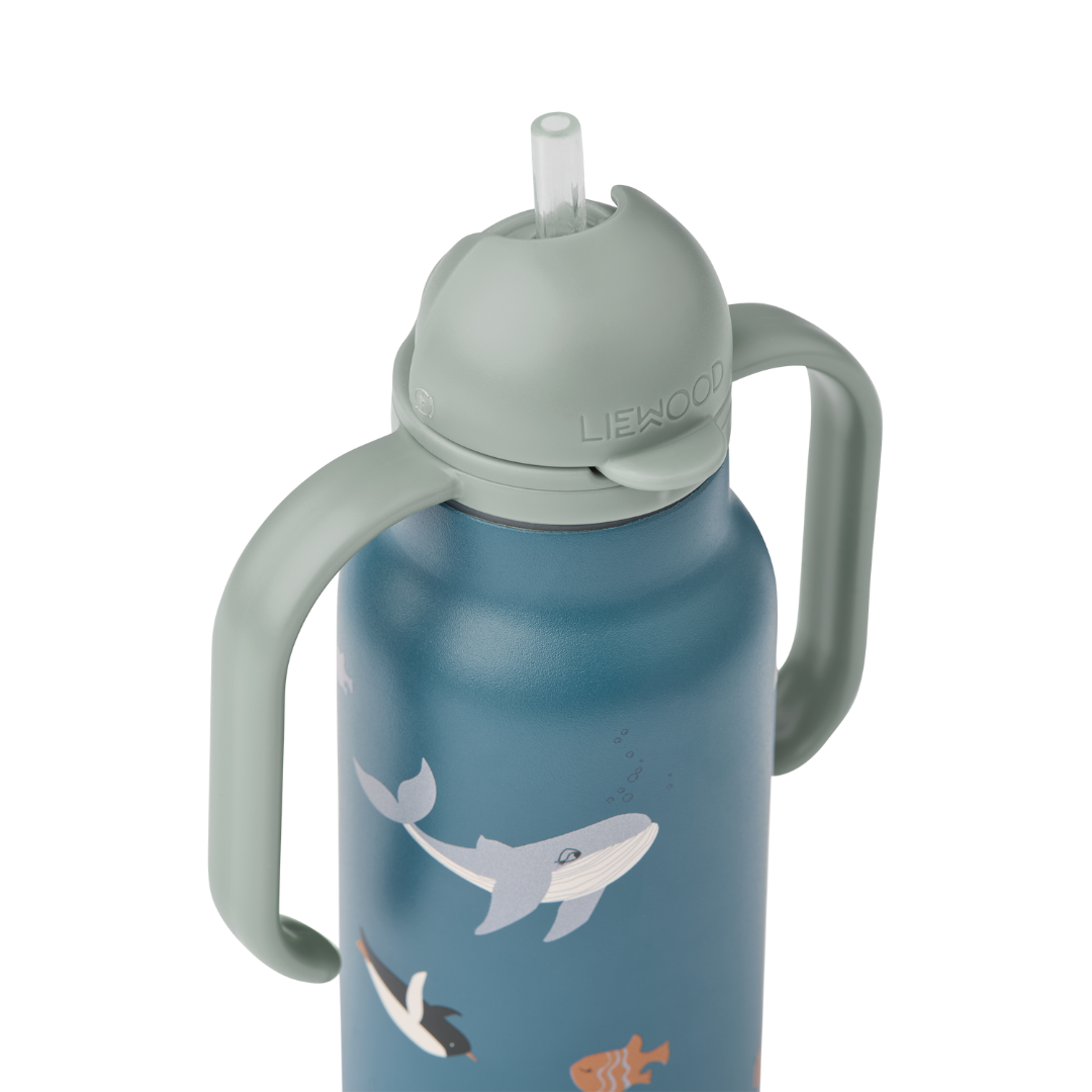 Liewood Kimmie gyerek szívószálas kulacs (250 ml) - északi sark