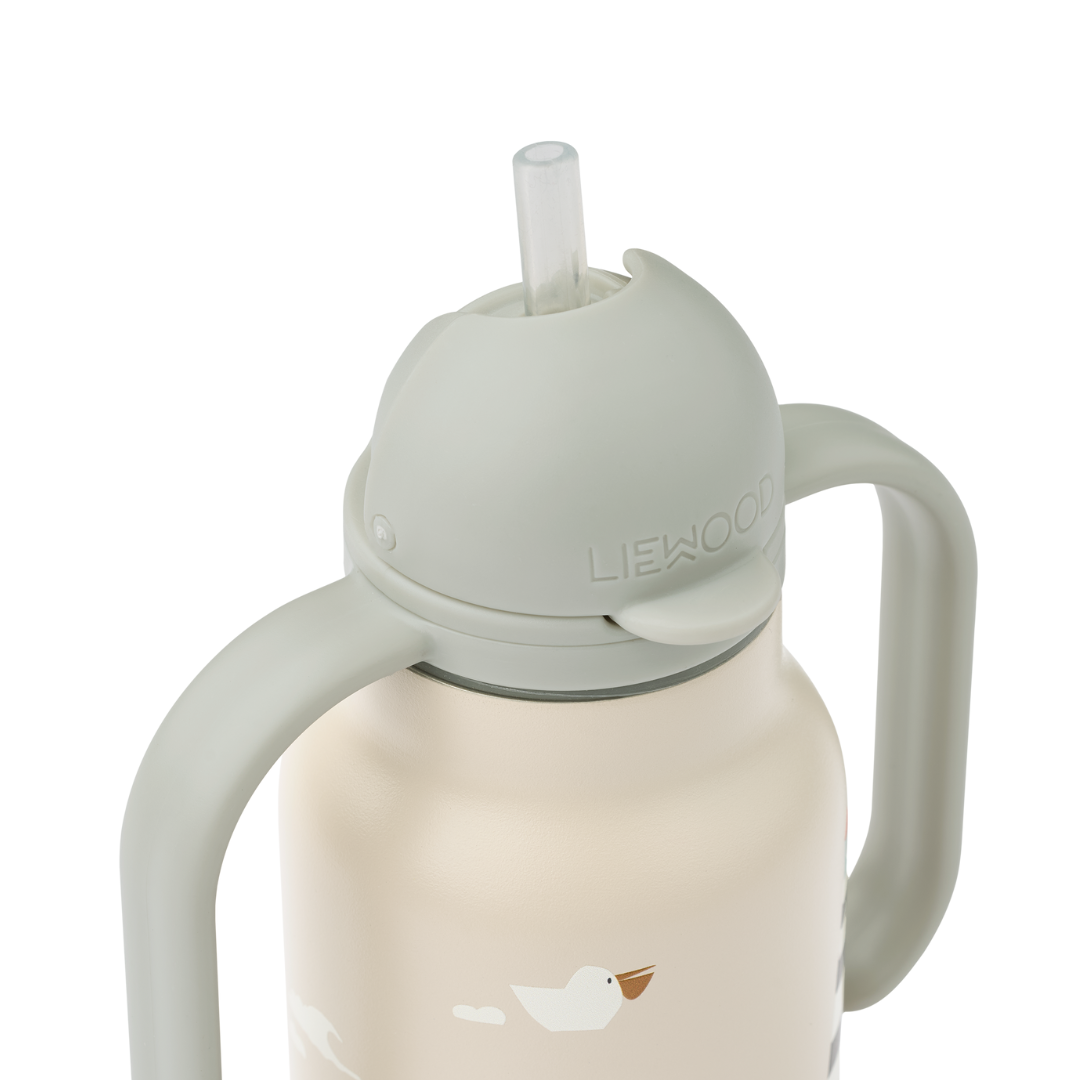 Liewood Kimmie gyerek szívószálas kulacs (250 ml) - vitorlás