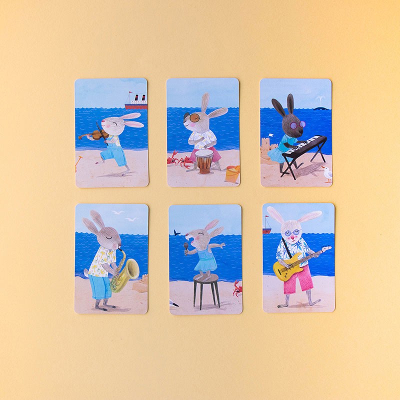 Londji kártyajáték - Állati zenekar nyuszik