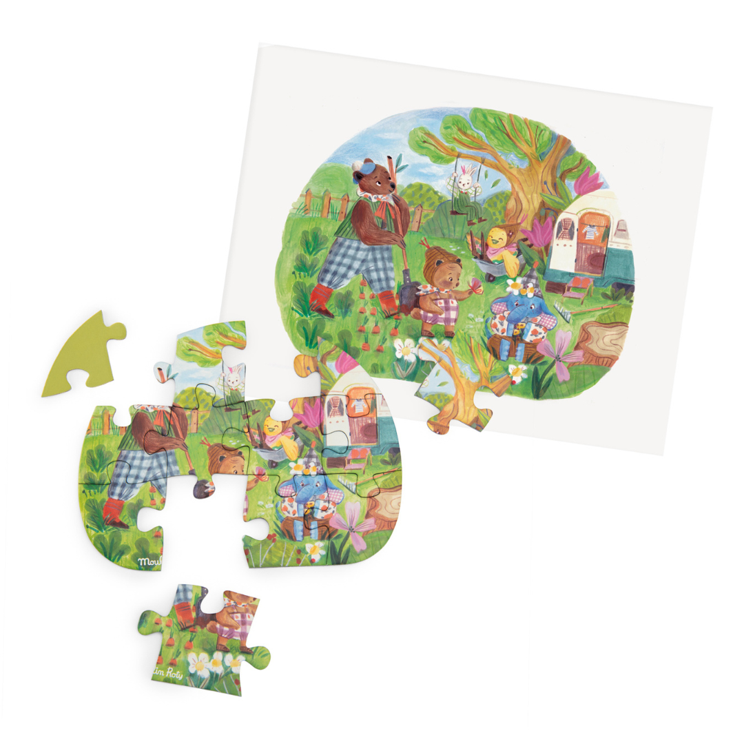 Moulin Roty Egy szép nap kirakó (4×12 db) - Aprócskák