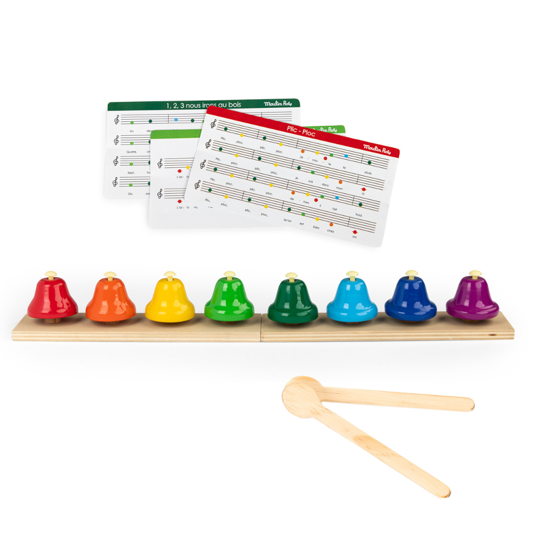 Moulin Roty csengettyűk játékhangszer (8 db) - Vidámság