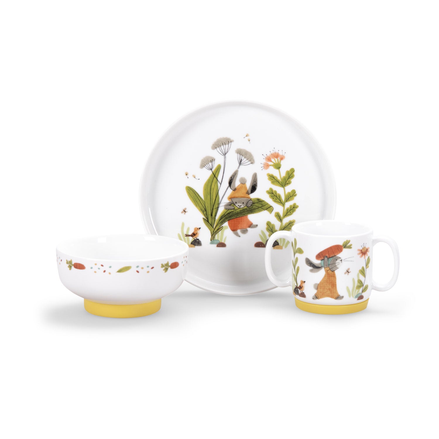Moulin Roty porcelán étkészlet - A három kisnyuszi
