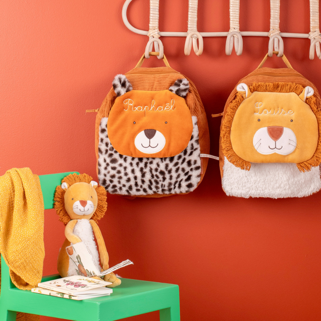 Moulin Roty leopárdos gyerek hátizsák