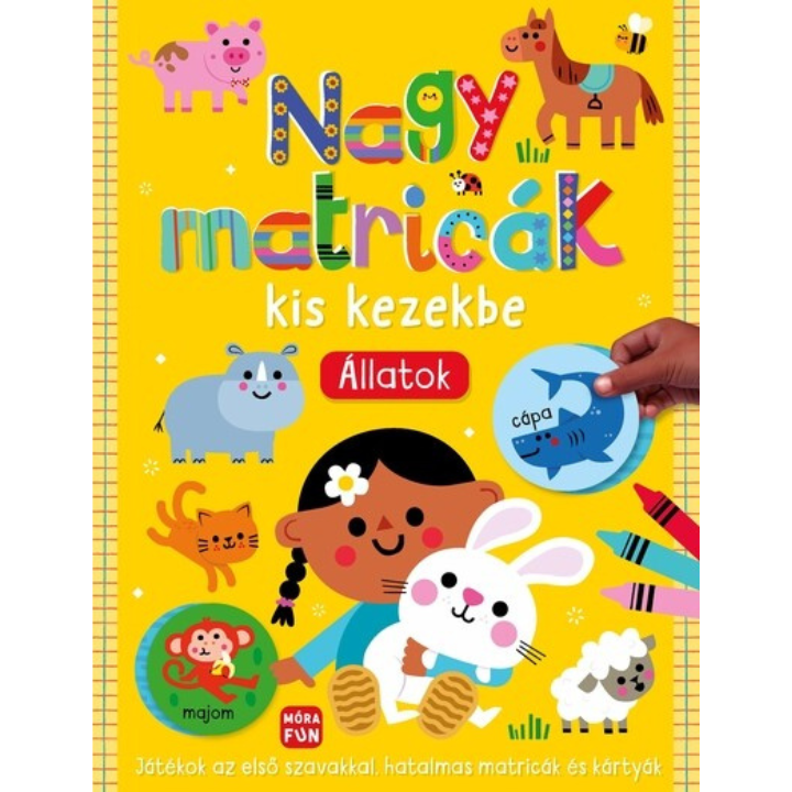Nagy matricák kis kezekbe: állatok