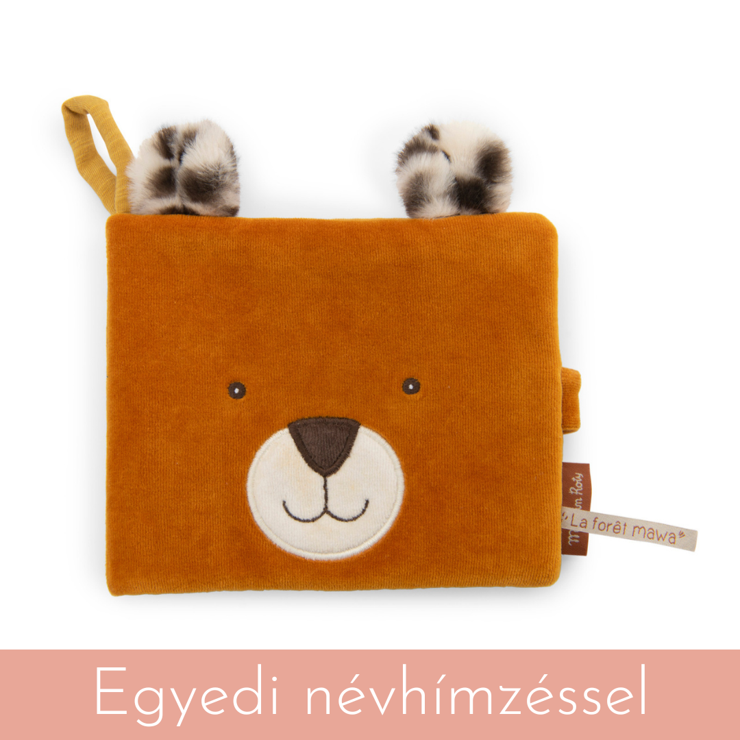 Névre szóló textil fényképalbum gyerekeknek - Az esőerdőben (Moulin Roty)