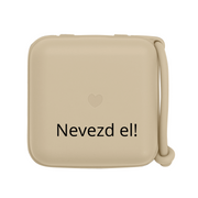 Névre szóló BIBS cumitartó - vanília