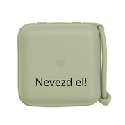 Névre szóló BIBS cumitartó - zsálya