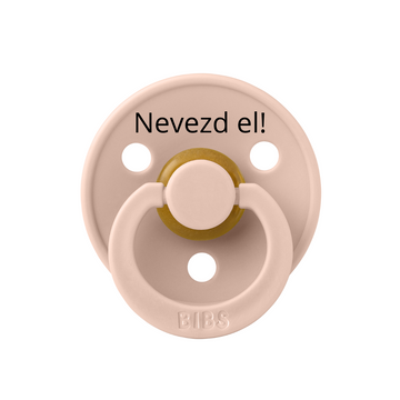 Nevesített BIBS Colour cumi - púderrózsaszín - Pippadu