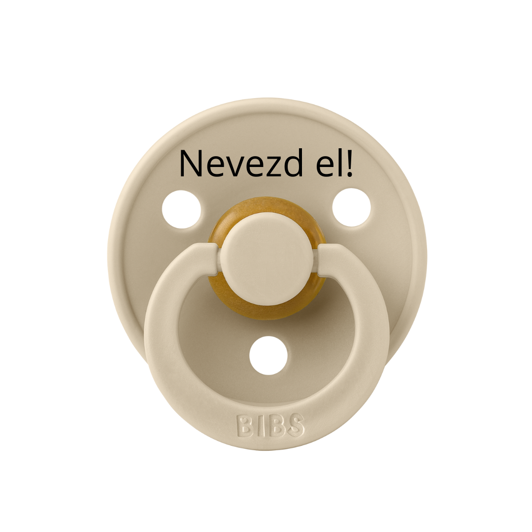 Nevesített BIBS Colour cumi - vanília - Pippadu