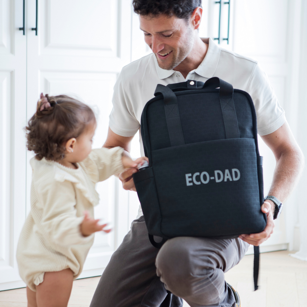Pelenkázó hátizsák - Eco Dad XL (Fekete)