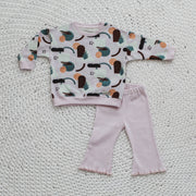 Kétrészes gyerek szett: absztrakt + lila - Pippadu