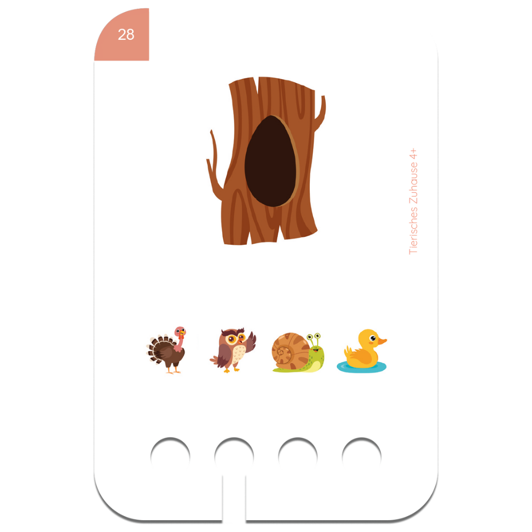 Fa fejlesztő játék kártyacsomag kiegészítő 4 éves kortól - bagoly odú