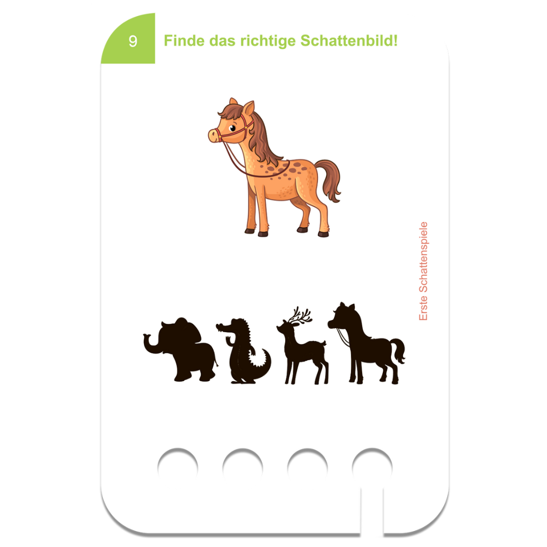 Puncho fa tanuilódobozhoz kártyacsomag 3 éves kortól Árnyékok témában