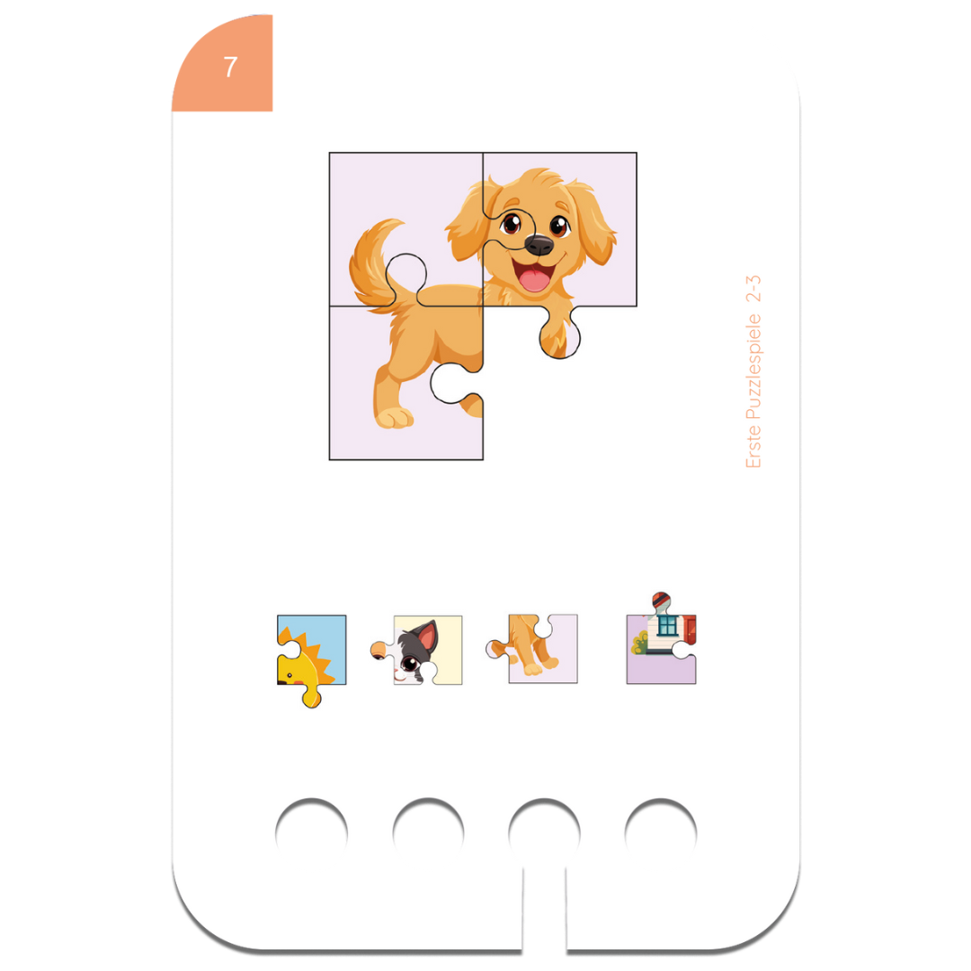 Kiegészítő kártyacsomag Puncho fa tanulódobozhoz 2-3 éves kortól