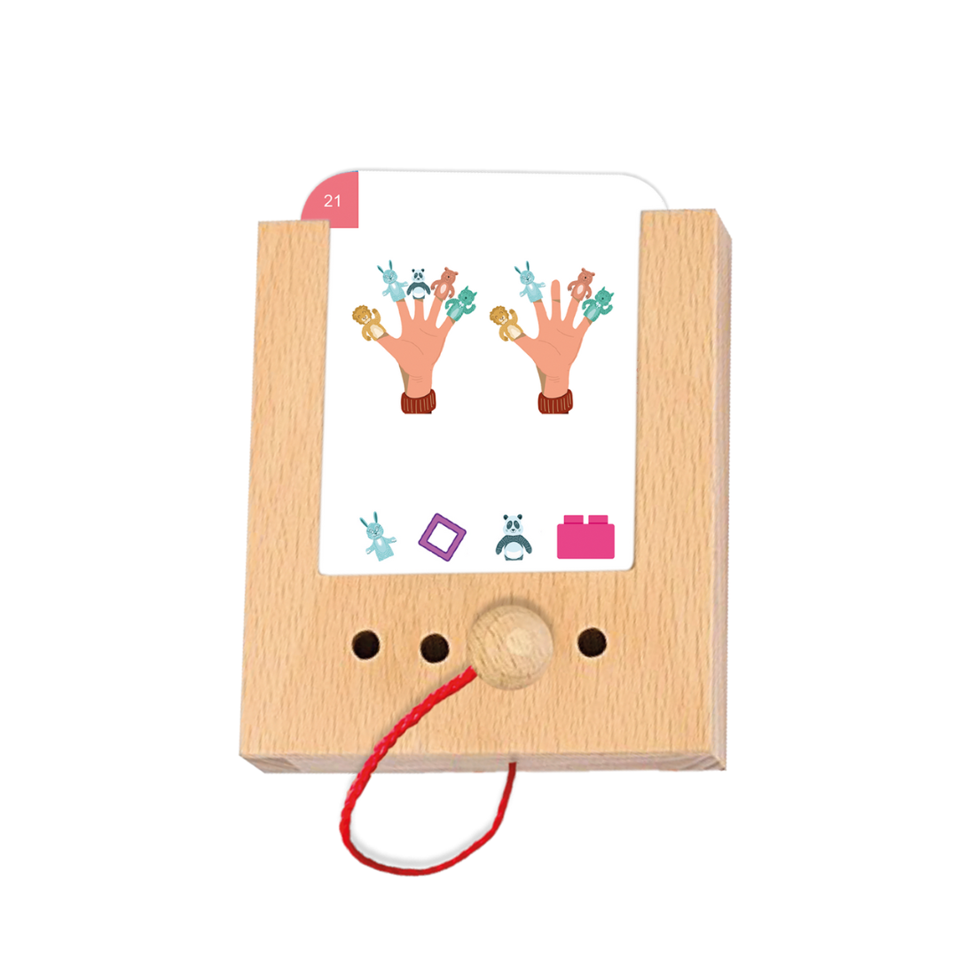 Mi hiányzik a képről? Fejlesztő játékhoz kiegészítő kártyacsomag - Puncho fa tanulódoboz