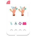 Kártyacsomag fa fejlesztő játékhoz 4 éves kortól