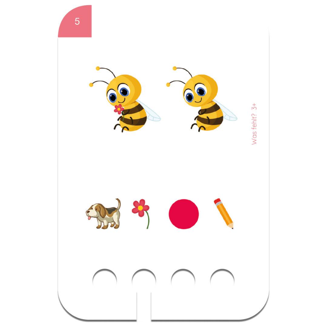 Puncho kártyacsomag Mi hiányzik témában 3 éves kortól fa tanulódobozhoz