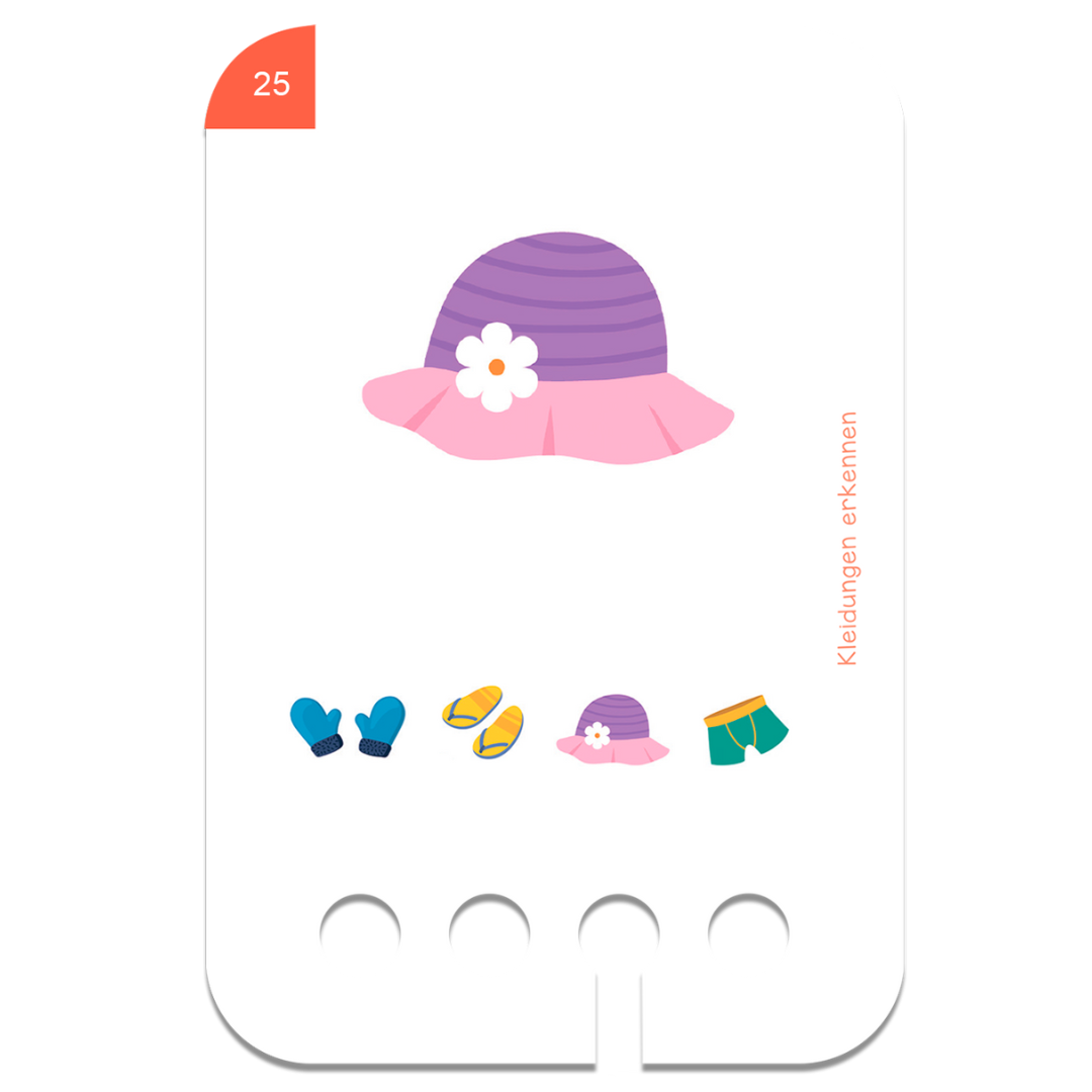 Puncho fa fejlesztő játék kiegészítő kártyacsomag Ruházat, Öltözködés témában - Kalap