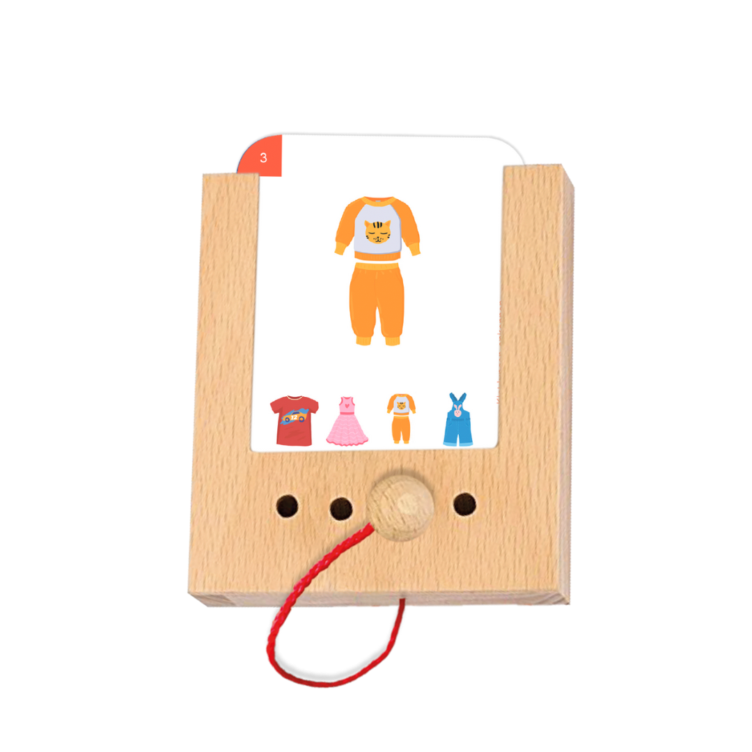 Puncho kártyacsomag fa tanulódobozhoz - Ruházat