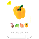 Puncho kártyacsomag 2 éves kortól fa tanulódobozhoz Zöldségek témában