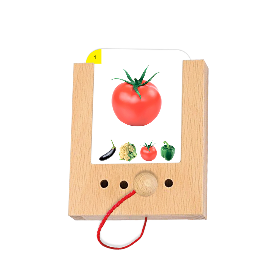 Puncho kártyacsomag Zöldségek - 2 éves kortól fa tanulódobozhoz