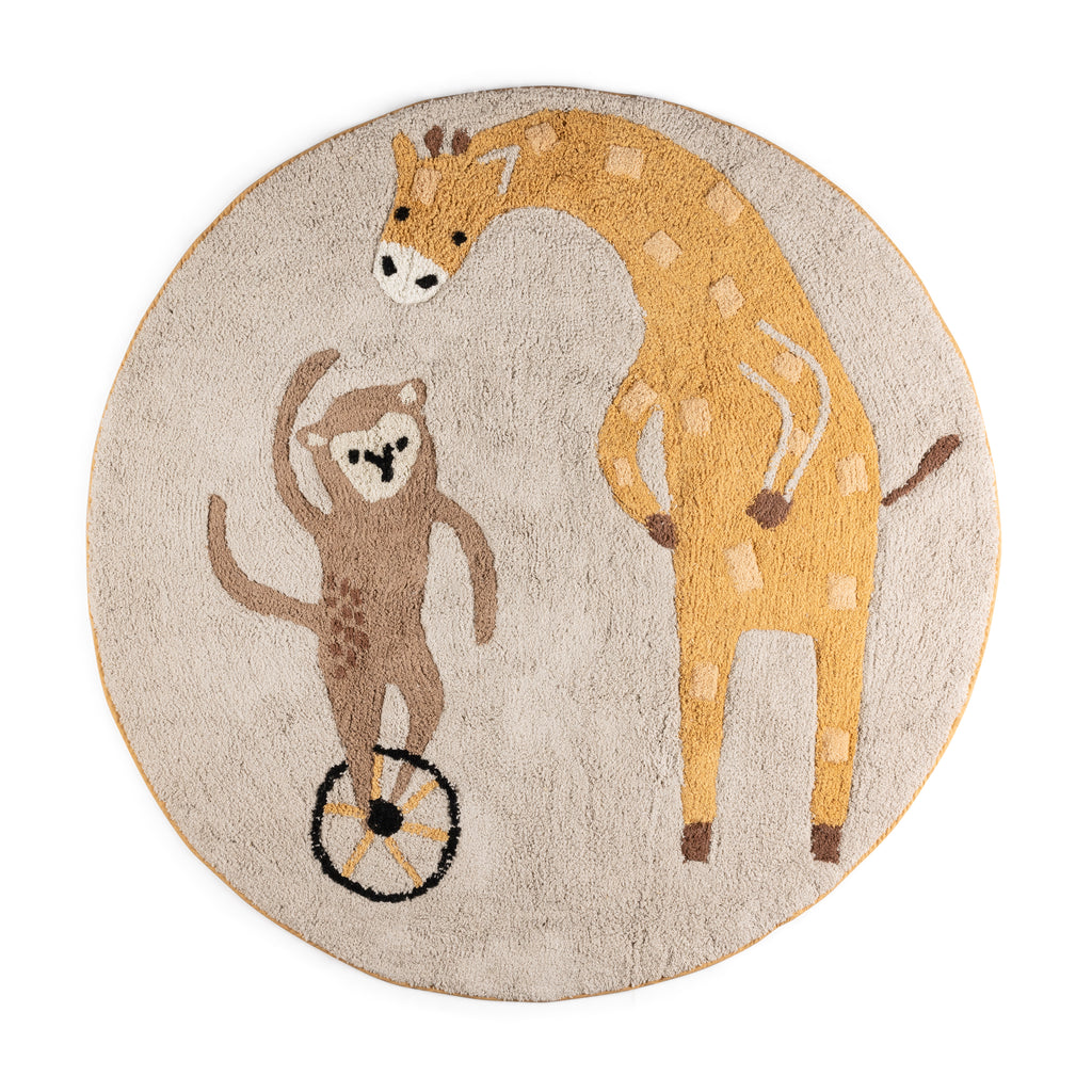 Gyerekszoba dekoráció zsiráf és majom mintával - akrobata - Sebra - pippadu