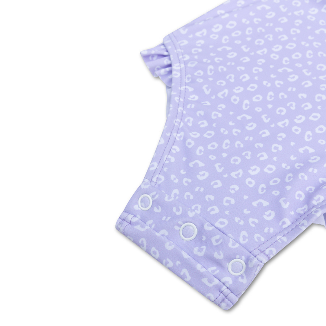 Swim Essentials fürdőruha - lila leopárd