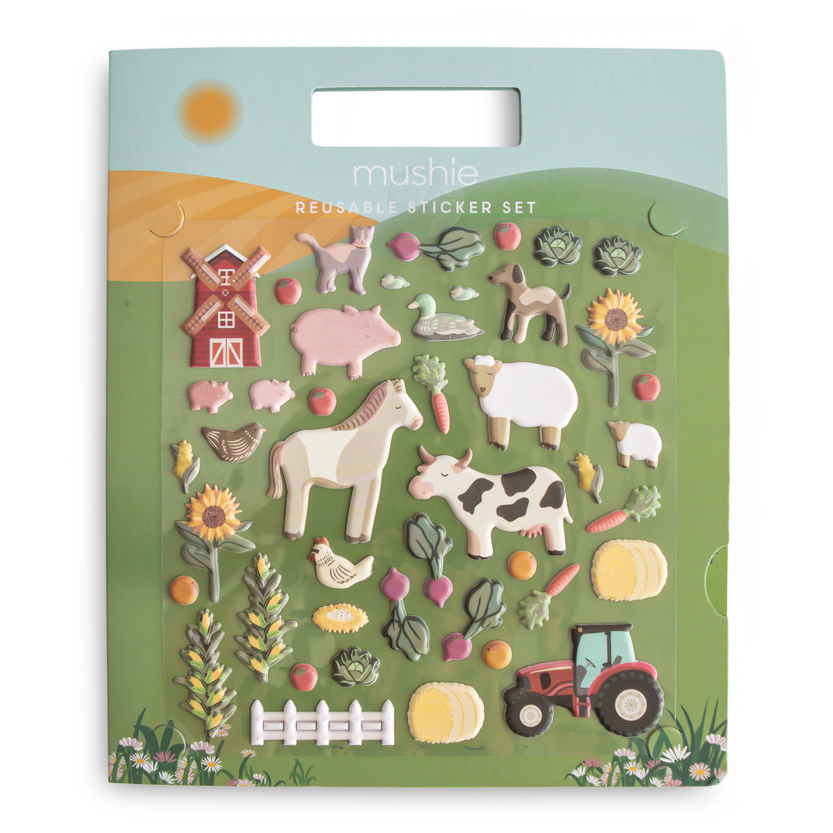 Újrahasználható matrica szett - Farm - Pippadu