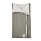 Babafészek és takaró - Pöttyös mintával, oliva színben már újszülött kortól