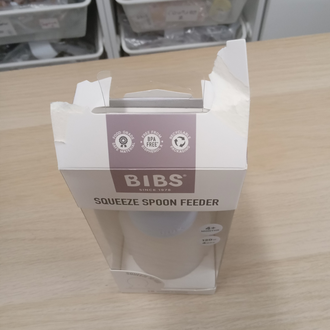 Outlet: BIBS szilikon adagolós etetőkanál - pasztellkék