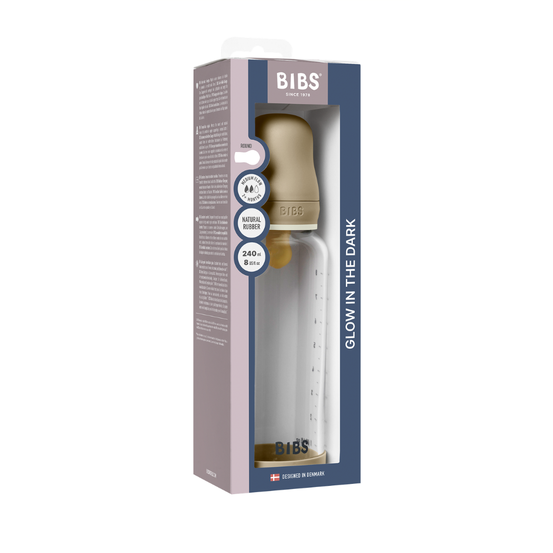 BIBS üveg cumisüvegszett (esti vanília) - 240 ml - latex – a termék csomagolása, doboz