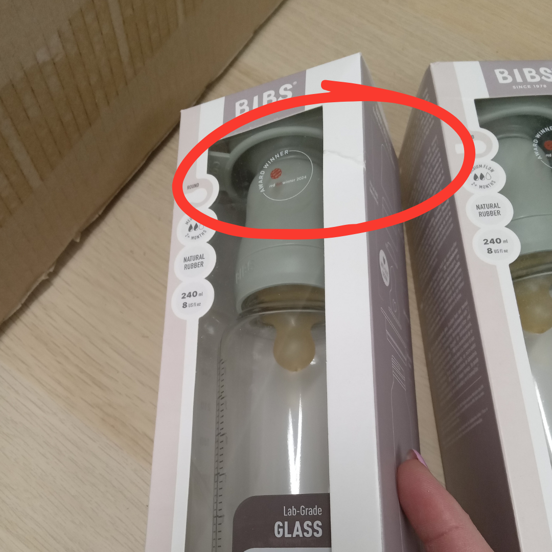Outlet: BIBS üveg cumisüvegszett (zsálya) - 240 ml - natúr kaucsuk cumifejjel