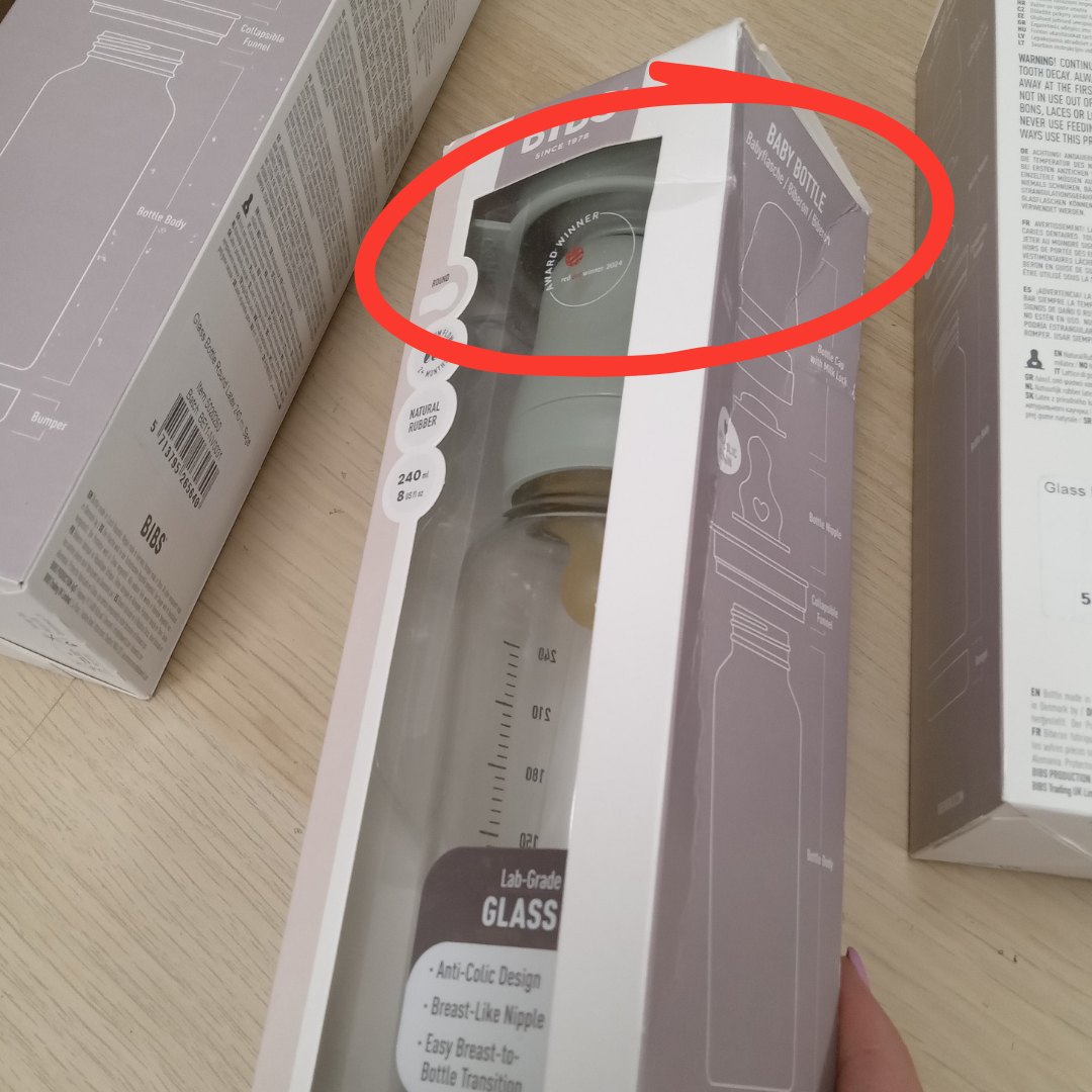 Outlet: BIBS üveg cumisüvegszett (zsálya) - 240 ml - natúr kaucsuk cumifejjel
