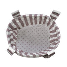 Cherry kézitáska csíkos mintával, egyszerűen rendszerezhető, kosárhoz hasonló formával