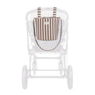 Babakocsira egyszerűen rögzíthető kézitáska csíkos mintával