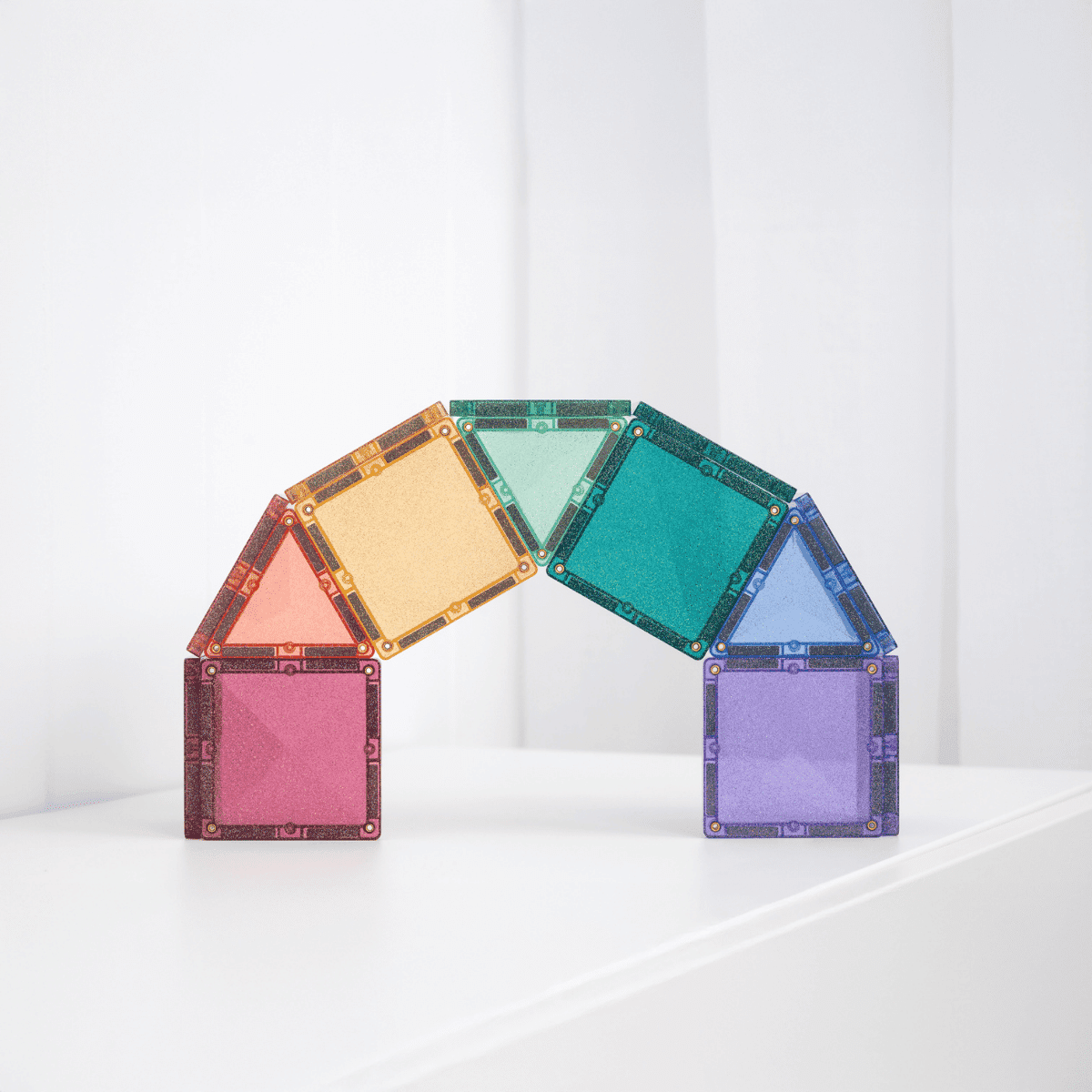 CONNETIX mágneses építőjáték Glitter Castle Pack csillogó híd