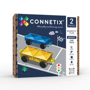 CONNETIX mágneses építőjáték (élénk) - Car Pack (2 db)