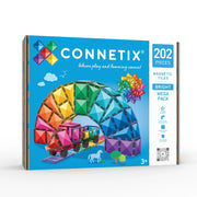 CONNETIX mágneses építőjáték (élénk) - Mega Pack (202 db) doboza