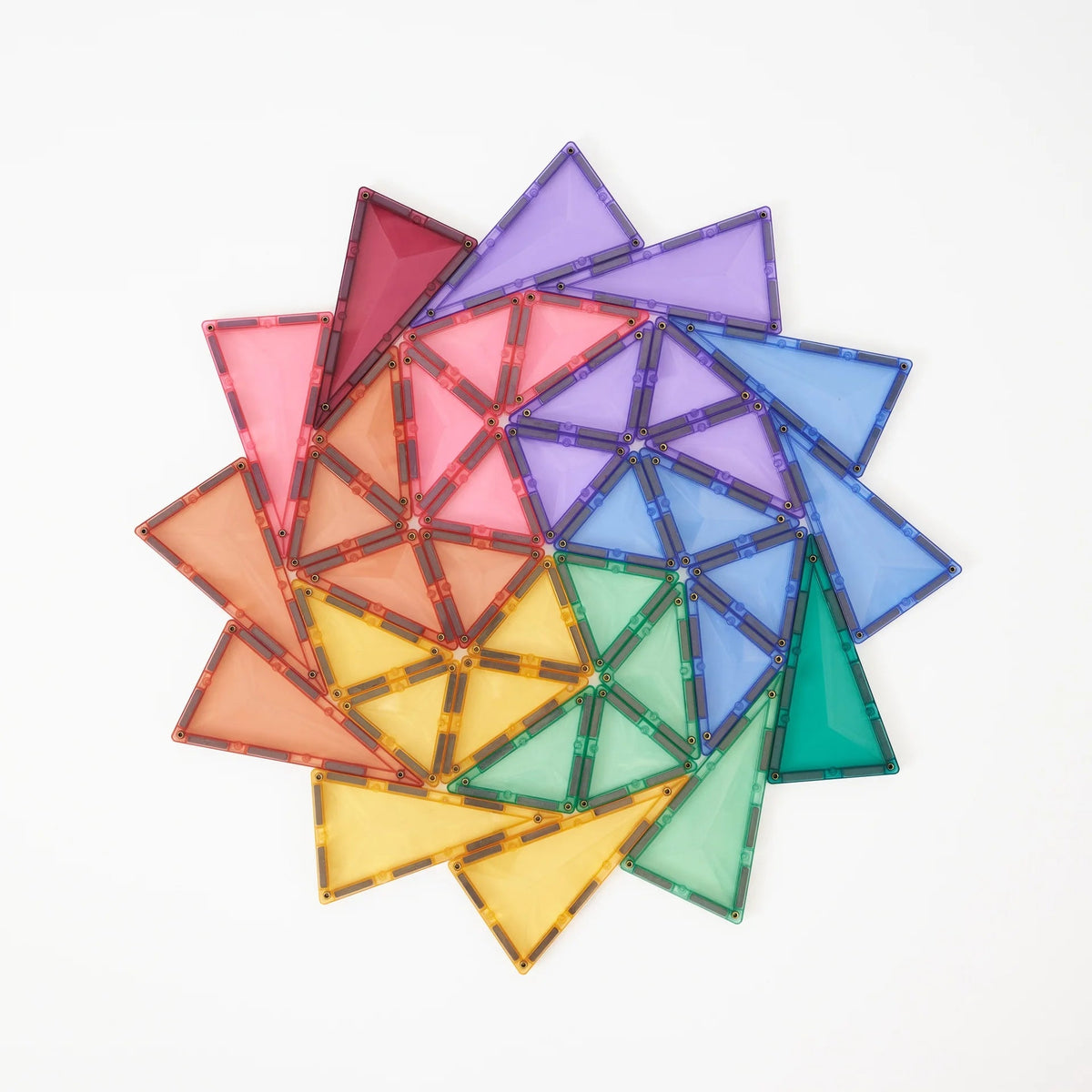 Mandala a CONNETIX pasztell Creative Pack háromszögeiből