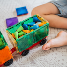 CONNETIX Rainbow Motion Pack gumikerékkel ellátott kocsi közelről