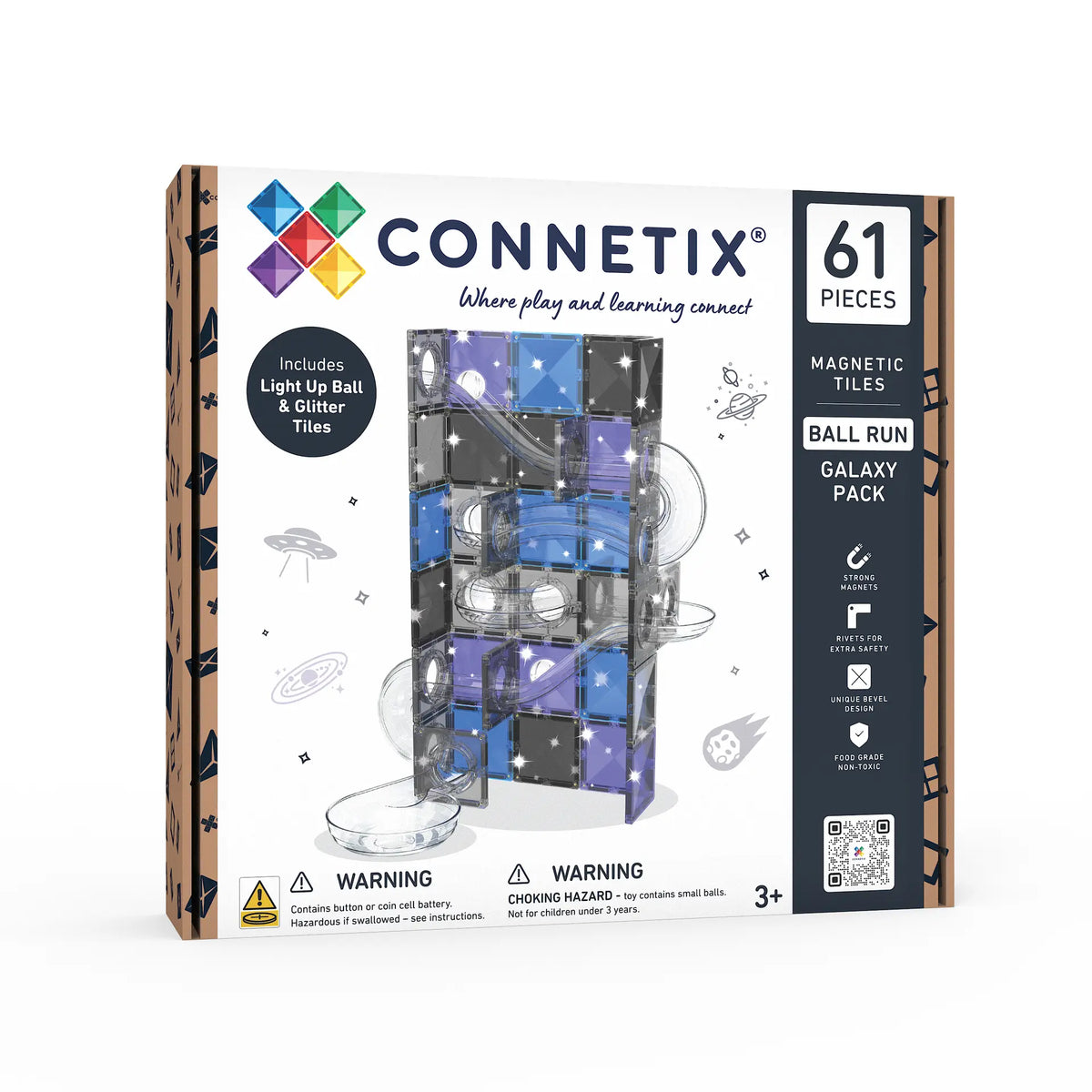 CONNETIX mágneses golyópálya (Galaxy) - 61 db doboz