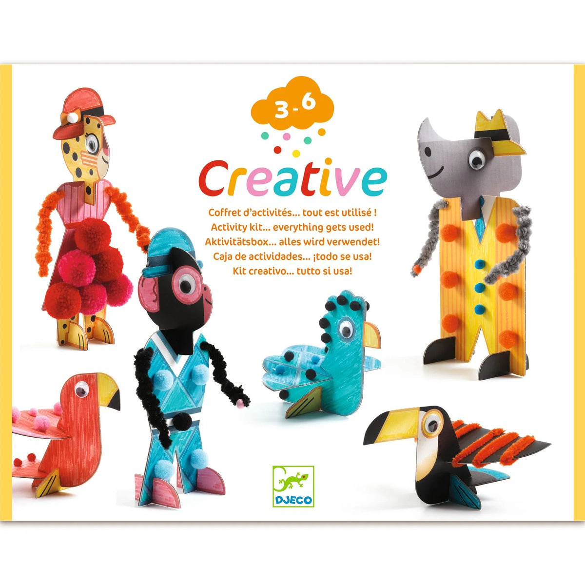 Djeco Creative Savanna Chic doboz előlapja